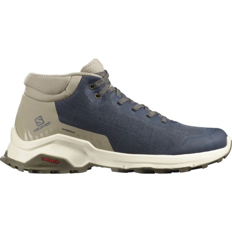 Botas de Invierno Salomon X Reveal Chukka CSWP Hombre Azul Marino Kaki | MX VCJK970